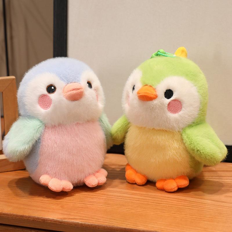 Jiujiu Cartoon Bird Plush Keychain: Parrot Doll Pendant for Kids' Bags