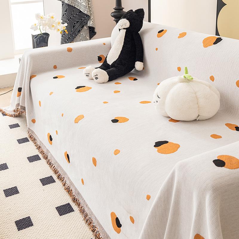 Chenille Four Seasons Universal All-Inclusive Sofa Cover Dust Cover Living Room Straight Row Sofa One Piece Large Cover Cloth