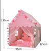 Foldable Portable Children Tipi Tent Large Pink Princess Party Castle Girls Play House Baby Room Decor Kids Gift Play Supply