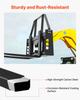 Skid Steer Pallet Fork Frame, 1814 Kg Rated Capacity, 115 Cm Pallet Fork Frame Attachments with 50.8 Mm Hitch Receiver & Spear Sleeves, Fit for Quick