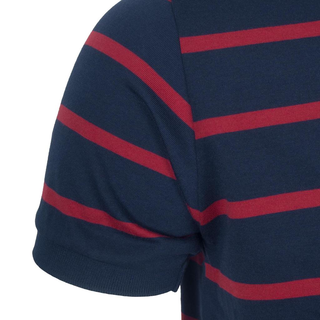 FC Barcelona Mens Striped Polo Shirt