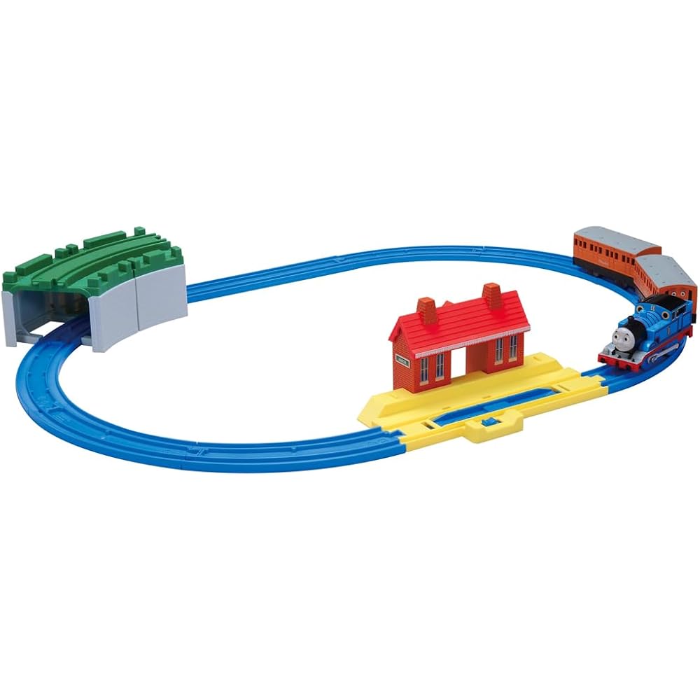 Takara Tomy “Plarail Thomas the Tank Engine Basic Set” Train Train Toy 3 Year Old and Over Toy Sa...