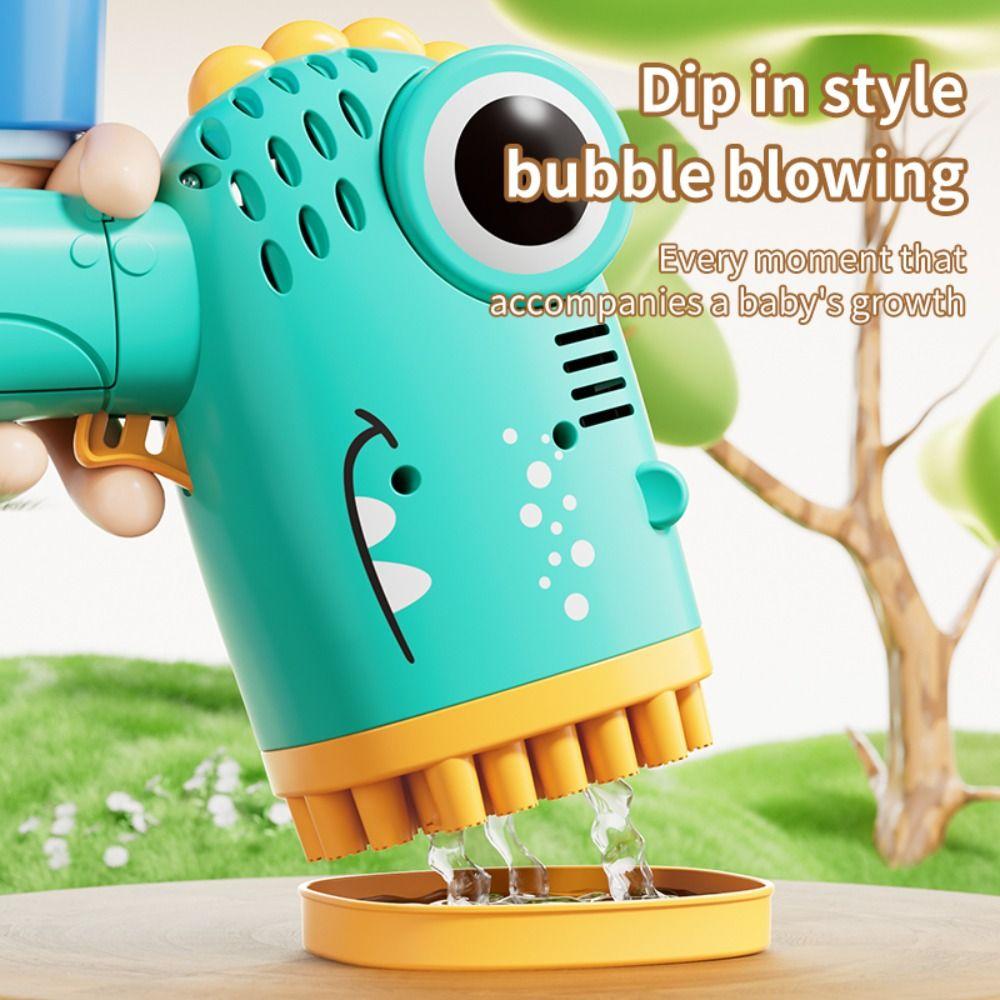 With 1 Bubble Liquid Fully Automatic Bubble Machine Plastic Bubble Blower  for Kids Gift