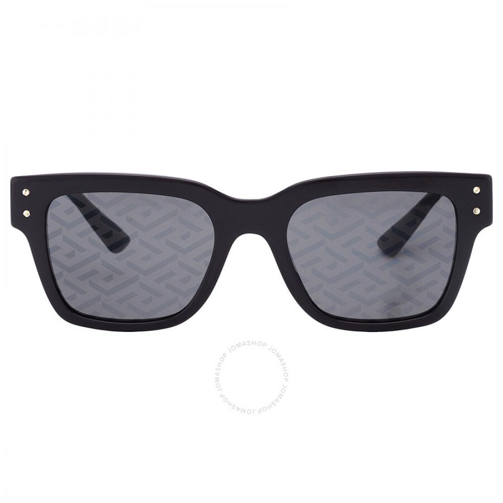 

Versace Dark Grey Monogram Blue Square Men s Sunglasses VE4421 GB1 F 52