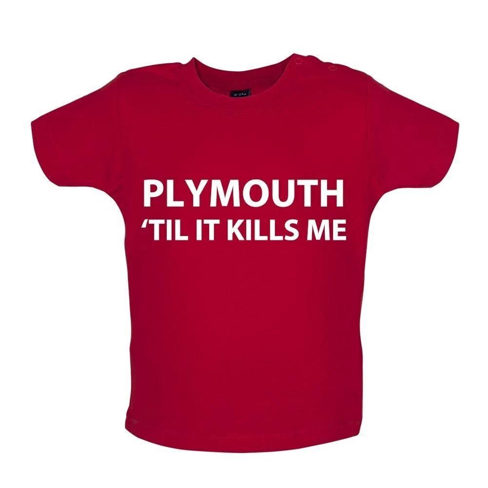 Plymouth Til It Kills Me - Kids T-Shirt Tees Top - Pilgrims Football Love 160