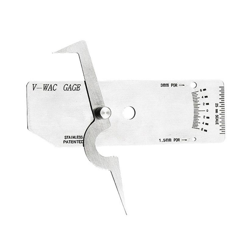 Metric Imperial Welding Gauge Biting Edge Undercut Inspection Height Depth Weld for Woodworking Home Decoration