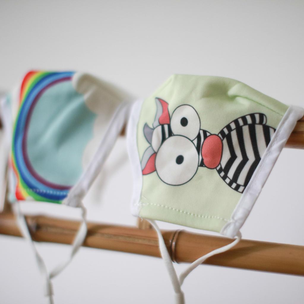 Kids Face Mask, Reusable Zebra Print With Filter