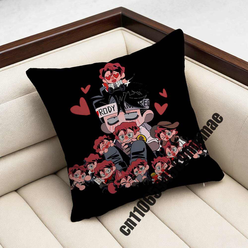 Game DDead Plate Vince Rody Vincent Throw Pillow Case Sham For Xcm Xcm Square Bedroom Pillowcase Cushion Cover