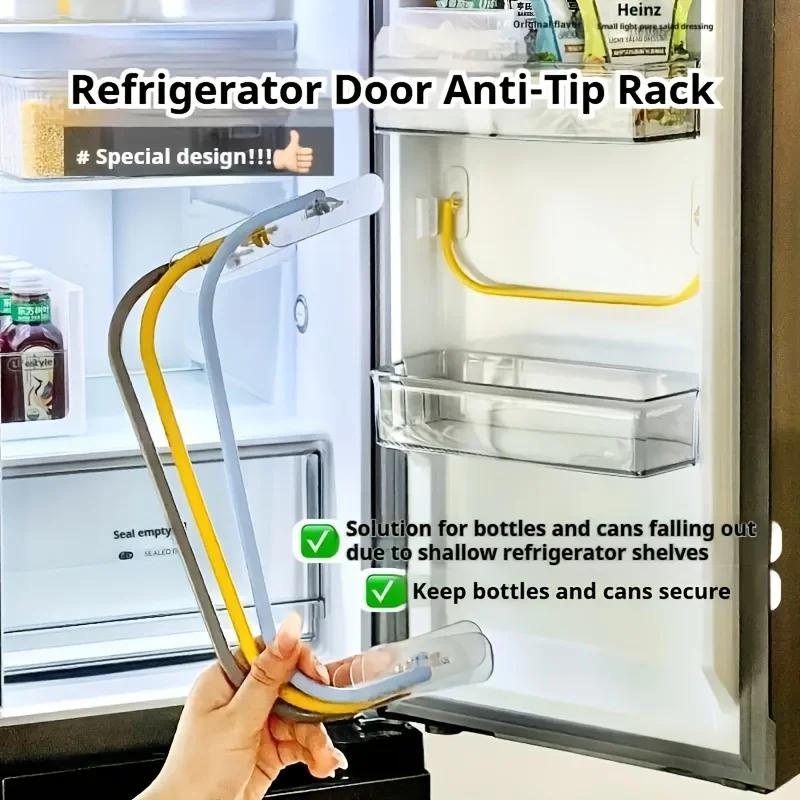 3pcs RV Refrigerator Stabilizing Rods -Heavy-Duty -Tip Door Support with Adhesive Strips, Fridge Organizer for RV/Camper/Camping