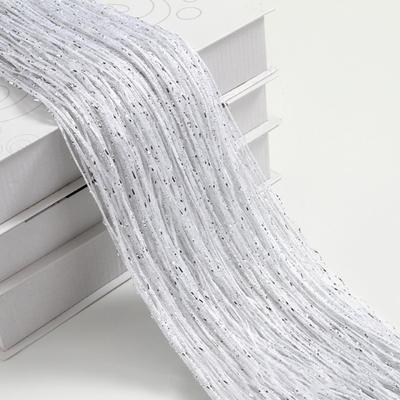 100x200CM Living Room String Curtain Shiny Tassel Silver Line Cortinas Solid Color Window Home Door Divider Curtain