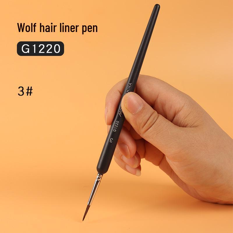 Mali G1220 Wolf Hair Liner Brush for Watercolor, Gouache, Chinese Painting, Nail Art, Oil Painting, and Line Drawing.