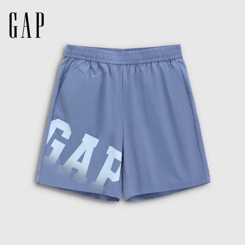 GAP Men's Logo Print Moisture-Wicking Casual Shorts