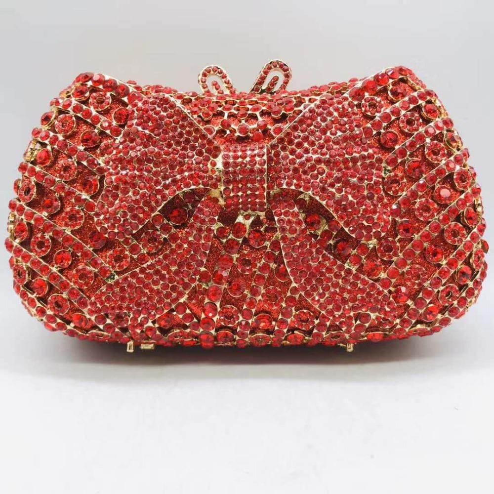Große Strass-Abendtasche mit Schleife Clutches Kristalltaschen Silber/Grün Damen Hochzeits-Dinner-Handtaschen Diamant Damen Party Abschlussball-Clutch