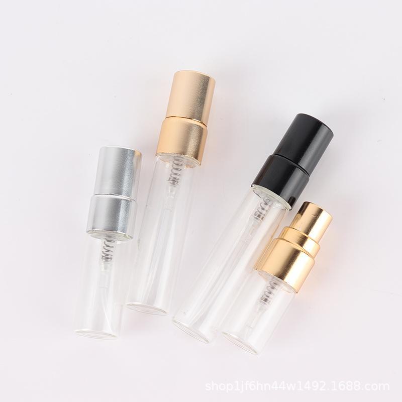 2/3/5/10ml High-End Transparent Glass Perfume Spray Bottle - Portable and Refillable