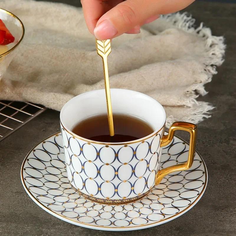 Creative Bow and Arrow Fruit Stick 304 Stainless Steel Gold Plated Fruit Fork Coffee Honey Stirre