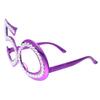 1 Pair of 50th Birthday Eyeglasses Rhinestone Number Glasses Celebration Party Favors for Adults