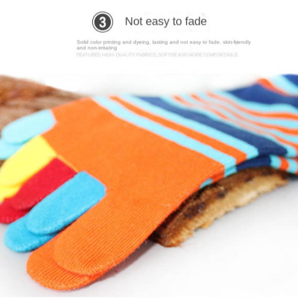 1 Pair of Cotton Five Finger Socks EU39-44 No Show Ankle Socks Men's Socks  Spring Summer
