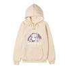 Black Warm Fleece Hooded Sweatshirt Kakegurui Compulsive Gambler Kirari Color Print Japanese Title Loose Street Hoodie