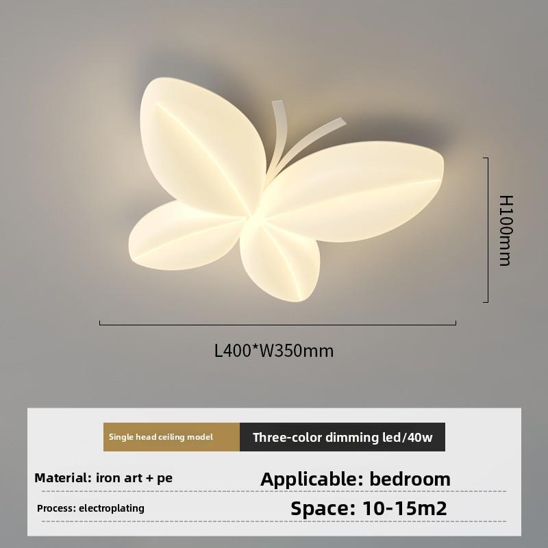 Full Spectrum Eye Protection Bedroom Light, Butter Wind Butterfly Ceiling Light