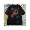 Lobster Graphic T-Shirt Casual French Coastal T Shirt Women Men Summer Oversized Fisherman Style Tshirt Loose Cotton Tee Clothes