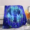 1Pc Abstract Elephant Print Flannel Blanket, High quality Comfortable for All Seasons, Home Decor, Warmth and Comfort, Perfect for Gifts