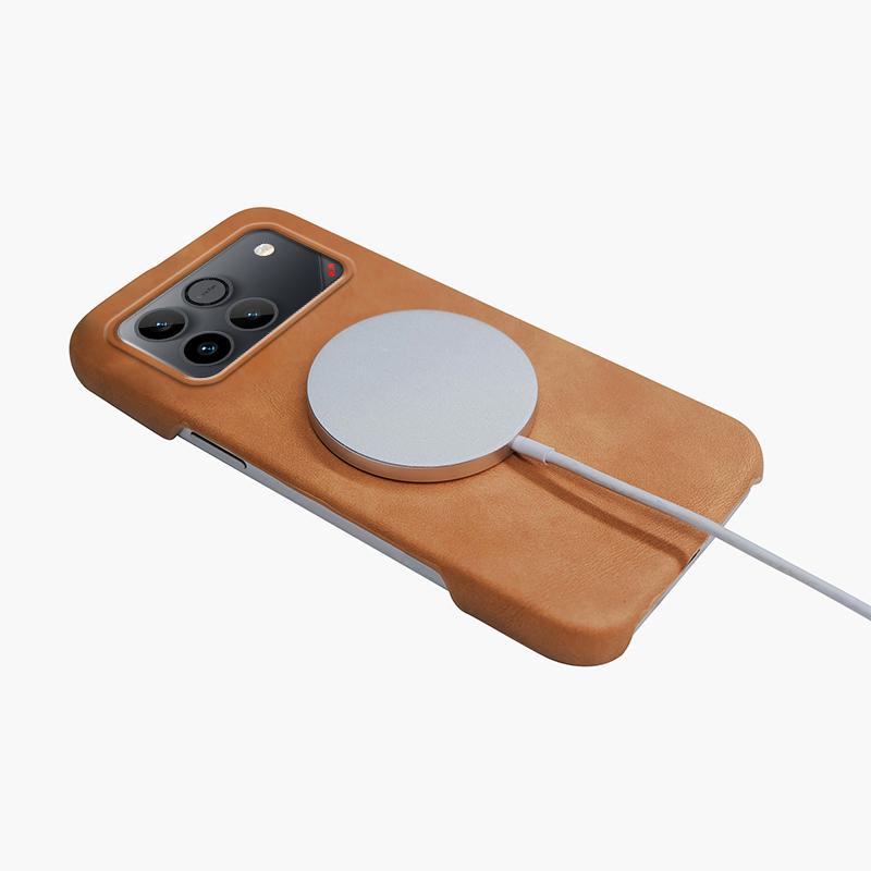 For Magsafe Magnetic Wireless Charging Case For Honor Win Sheepskin Leather Frameless Shockproof Hard Cover For Huawei Honor Win