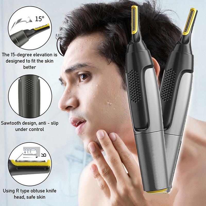 Ultra Thin Precision Trimmer Electric Nose Hair Trimmer Mini Portable Ear Trimmer For Men Nose Hair Shaver Waterproof Safe Clean