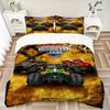 3pcs Monster Truck Series Home Bedding Set-Universal Three-Piece Suit for Bedroom, Guest Room, Living Room, Hotel-Perfect Gift for Fans, Tra