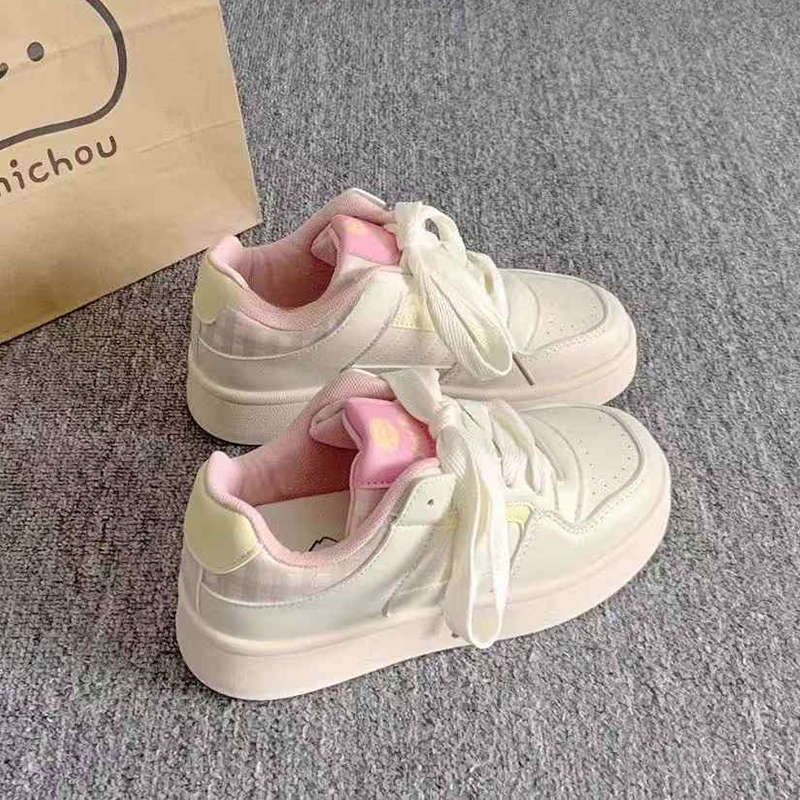 Original student platform casual sports board shoes women's 2025 spring and summer new versatile Korean niche white shoes