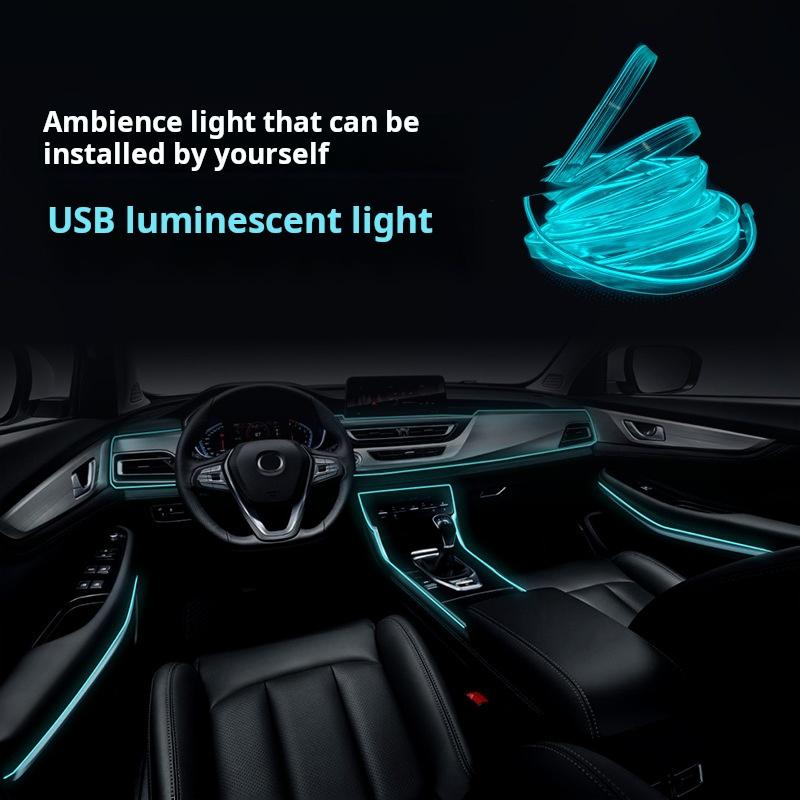 LED Decorative Car Interior Modification USB Atmosphere Light Cable Set For Golf Versa Tucson City-New Condition