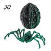 Fun Ritual Surprise Toys 3D Printed Articulated Skeleton Spider with Hollow Egg, Movable Joint Nighttime Scavenger Hunt Props Figurine, Halloween