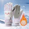 Full Finger Kids Snowboard Gloves Thicken Girls Skiing Gloves Kawaii Children Ski Gloves  Camping