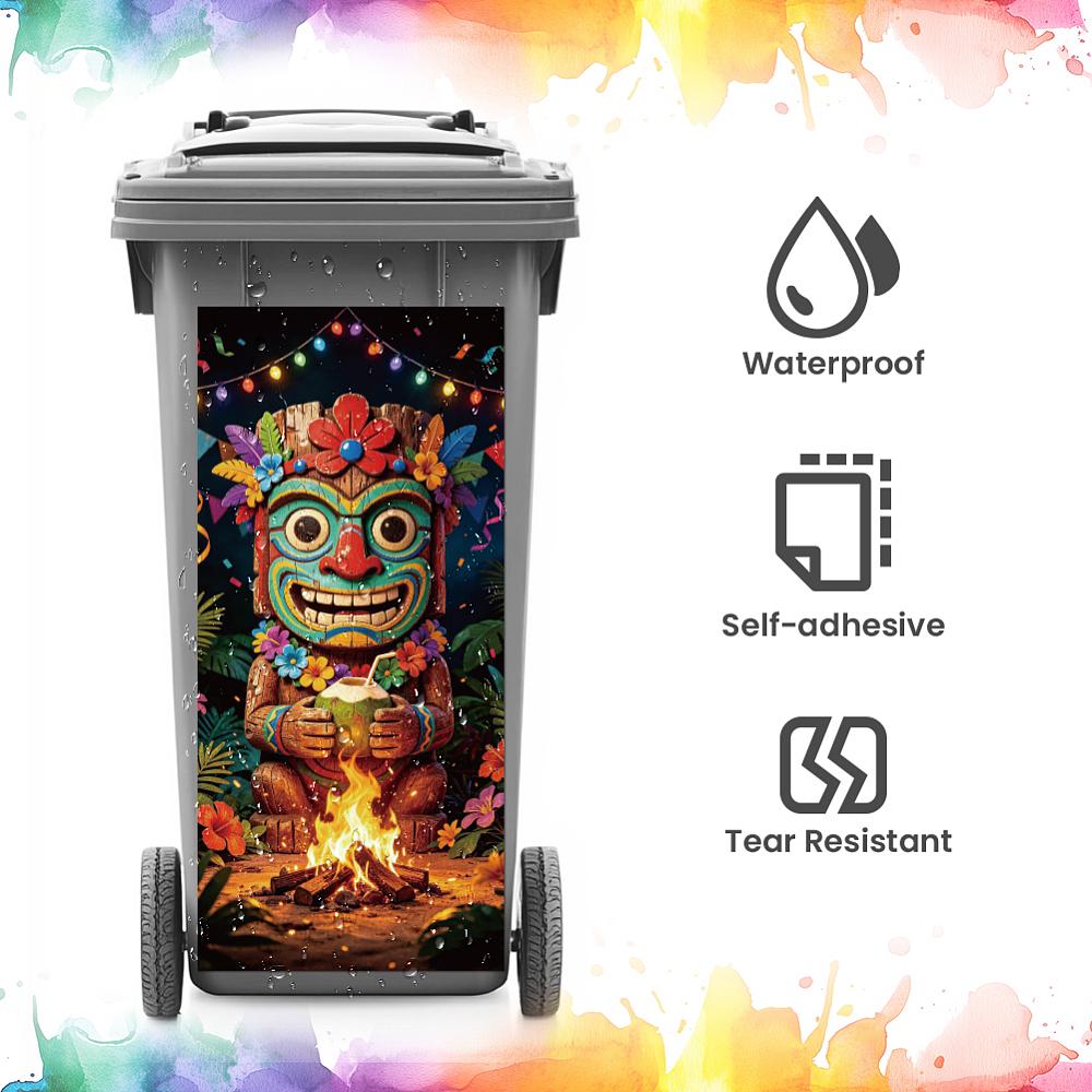 PVC Stickers Self-adhesive Decorative Stickers Decals for Trash Decoration Totem 820x380mm