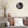 Metal Wall Art Yin Yang Decor Aluminum Round Wall Decor Weather Resistant Modern Home Decor High Definition Print