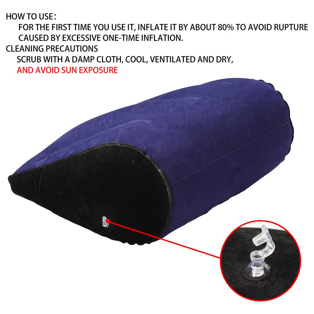 Aufblasbares Sex-Hilfe-Keilkissen, Dreieck-Liebespositionskissen, Paarmöbel, sexy Möbel, erotisches Sofa, Erotikspiele, Sexspielzeug