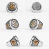 Nordic Mythology Viking Odin Stainless Steel Mens Rings Punk Hip Hop for Male Boyfriend Biker Jewelry Creativity Gift