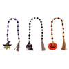 Halloween Wooden Bead Pendant Creative Witch Castle Pendant Ghost Party Decoration