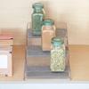 iDesign Twillo Plastic Stadium Spice Rack 3Tier Organizer for Kitchen Pantry Cabinet Countertops Vanity Office Craft Room 10.3"