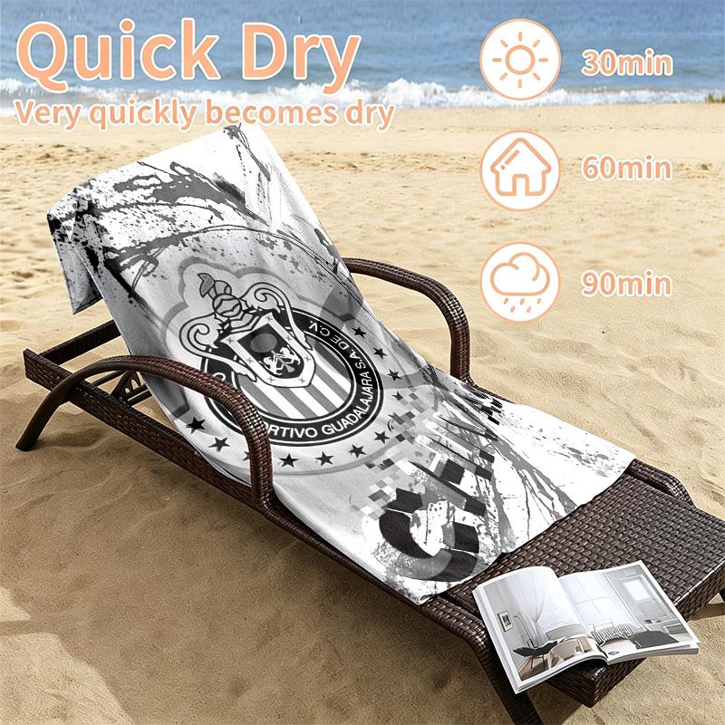 Deportivo guadalajara Beach towels also serve as bath towels summer essential a musthave for the outdoors the beach and the pool