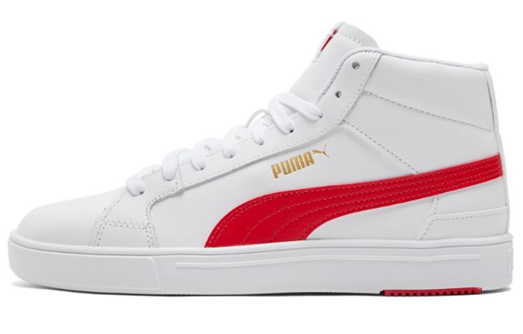 PUMA Serve Pro Lite Mid White High Risk Red 382095-02 45