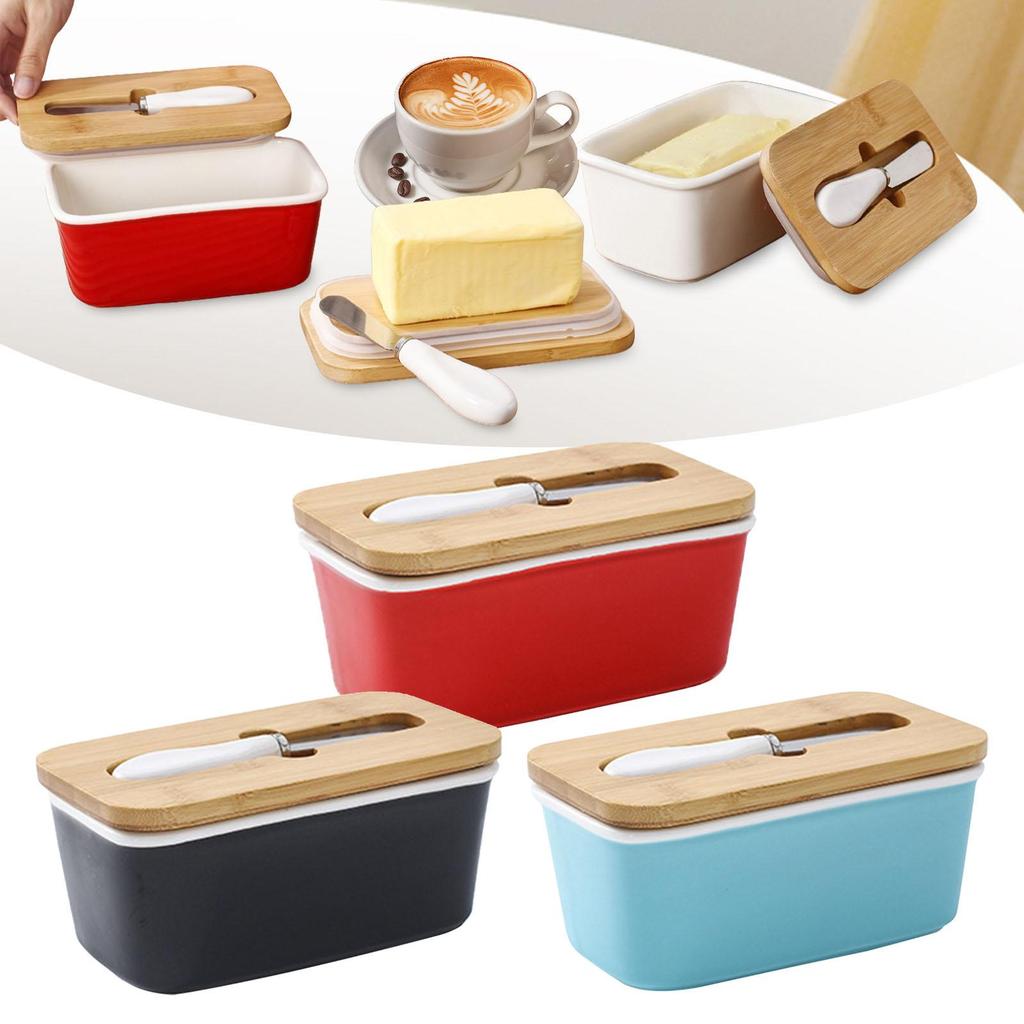 Butter Dish Container Kitchen Accessory Cheese Keeper Storage Box for Household