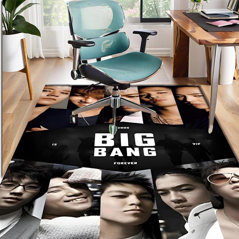 BIGBANG Pattern Rug, Indoor/Outdoor Mat, for Picnic, Gameroom, Bedroom, Office, Living Room, Home Decor Carpet, Birthday Gift