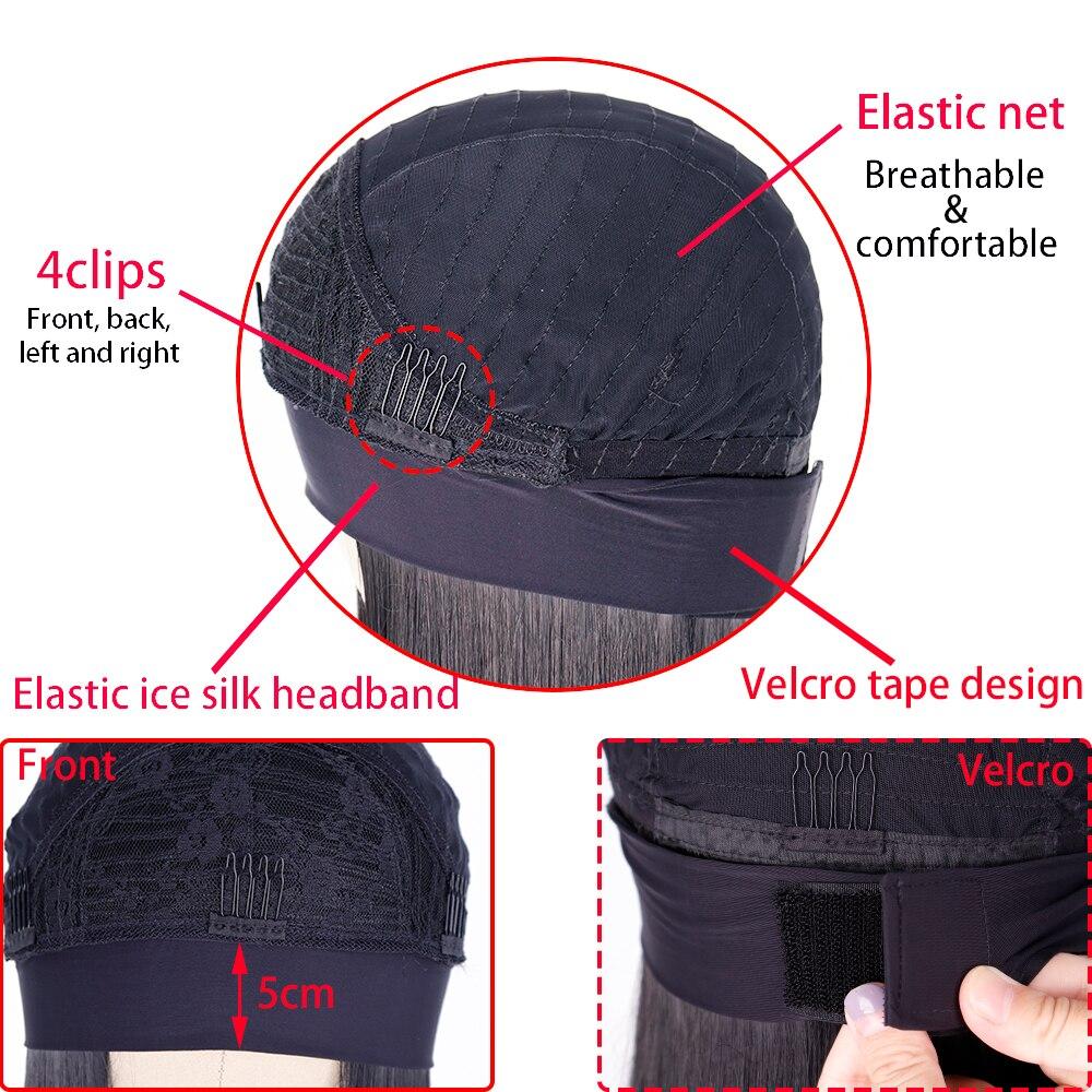 MERISIHAIR Long Black Straight Headband Wigs Heat Resistant Synthetic Hair Wig Machine Made Wig For Black Women