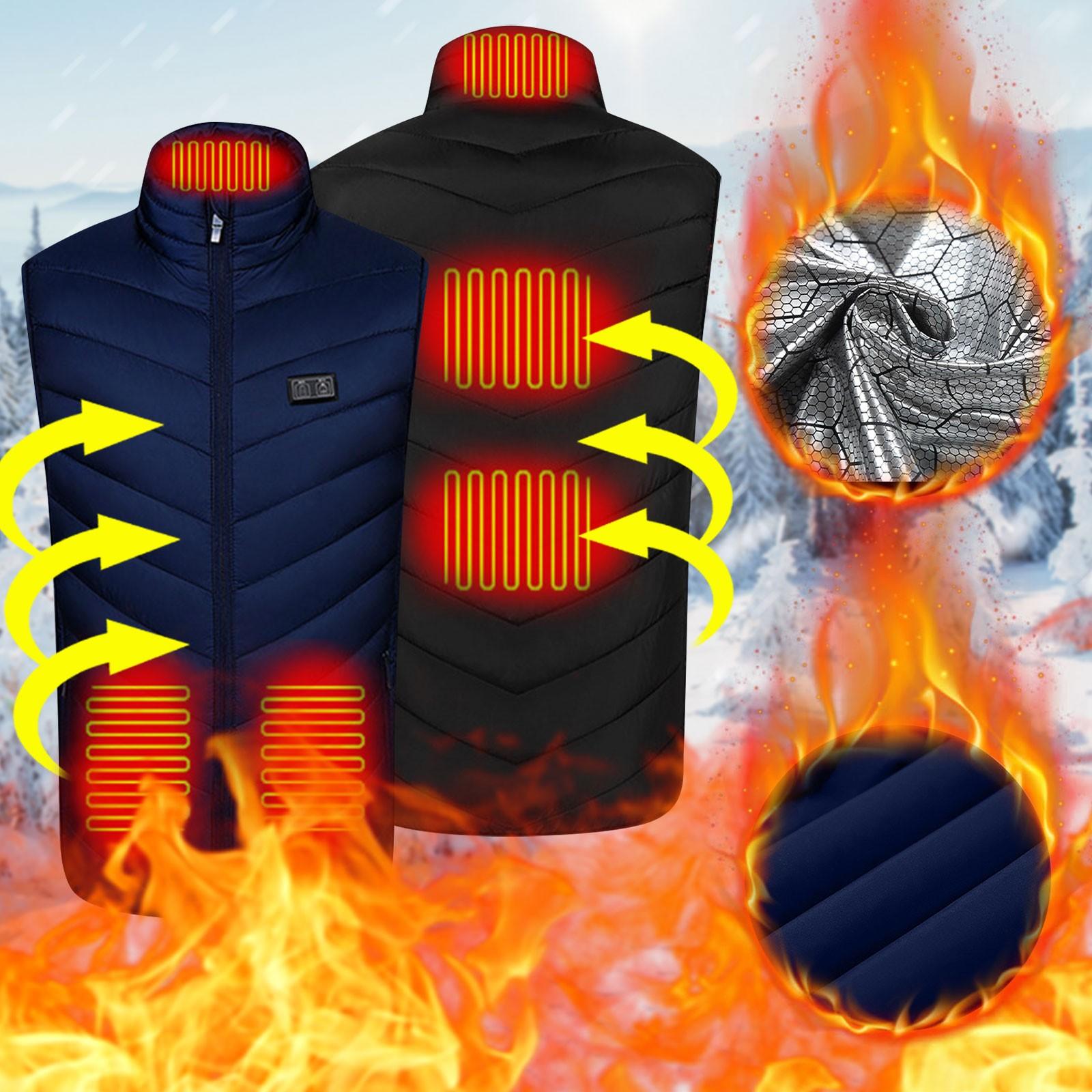 

Недавно модернизированный жилет с подогревом Dual Control 5, интеллектуальный жилет с электрообогревом при постоянной температуре XL синий