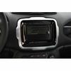 ABS Silver Console Navigation Panel Frame Inner Trim For Jeep Renegade 2018-