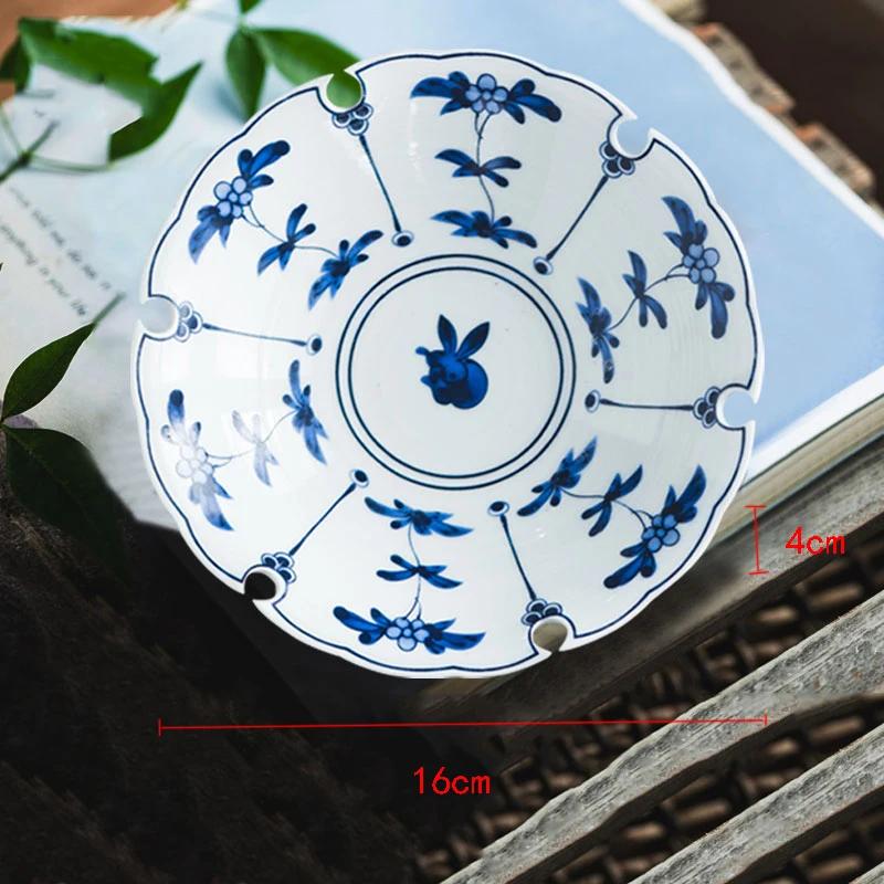 

Креативные полые керамические тарелки, легкая роскошная ресторанная тарелка для суши из лосося, тарелка для закусок к полуденному чаю, изысканная столовая посуда