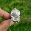 Natural Moonstone Gemstone 925 Silver Solitaire Bird Adjustable Ring For Women