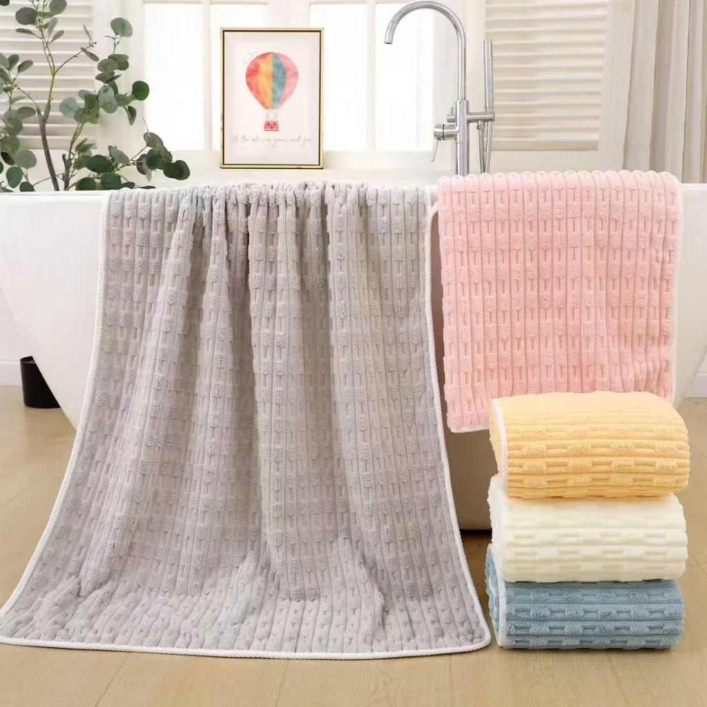 Bamboo Coral Velvet Absorbent Face Wash Towel - No Lint, Thick, Soft