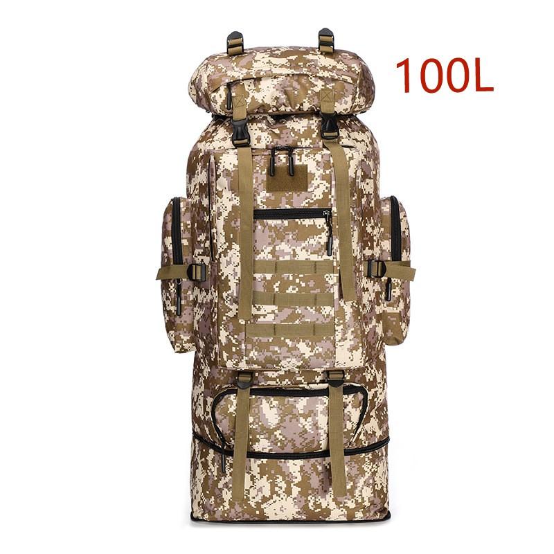 80L/100L Borsa da Alpinismo Borsa da Arrampicata Zaini Tattici Zaino Grande Outdoor Escursionismo Campeggio Borse da Viaggio