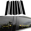 8Piece Car Window Door Column B C Pillar Post Cover Trim Replacement Parts Accessories For Bmw X5 E53 2000-2006 Black Pc Sticker